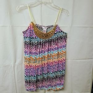 Candie's printed, beaded camisole (Size M)